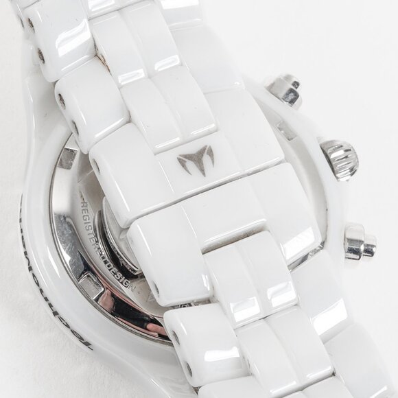 Technomarine White Geneve Technodiamond Porcelain Watch - Picture 7 of 10